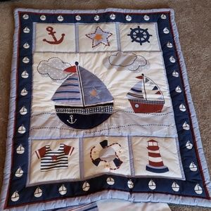 Nautical crib bedding